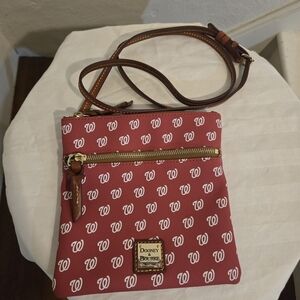 Dooney & Bourke Red Washington Nationals Crossbody Bag